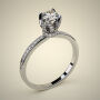 PAVE SOLITAIRE RING ENG066